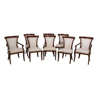 Set of 8 Widdicomb Cherry Klismos Dining Chairs For Sale