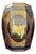 Mid 20th Century Unusual Kitten & Goldfish Octagonal Rice Barrel Hand-Painted Lacquer Wood 17.5" For Sale