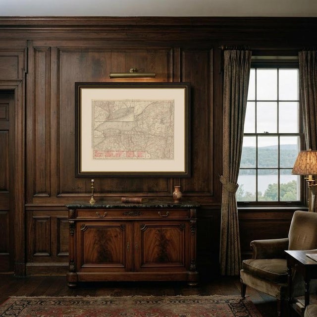 Antique Map of New York State by Rand McNally, 1899 For Sale - Image 11 of 12