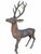 1980s Bronze Stag and Doe Garden Sculptures, Pair For Sale - Image 4 of 10