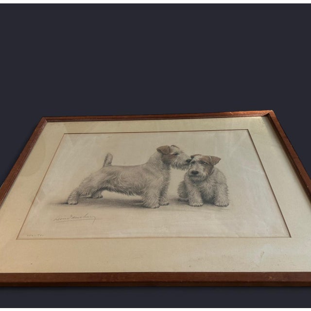 Extremely Rare find. Original Leon Danchin Lithograph 1930s SIGNED and ID# 262/500 in left corner. Discovered hanging on a...