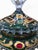 Venetian Emerald Green Glass Covered Bonbonnière with Gilt Decoration and Jewele, 1950 For Sale - Image 6 of 14