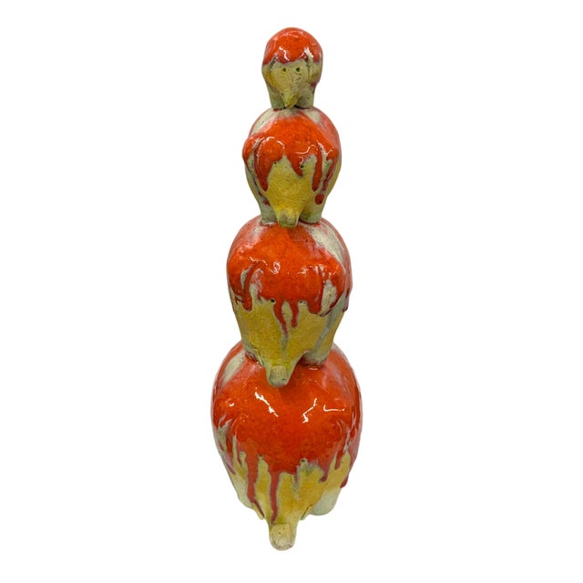 1960s Pottery Gli Etruschi Ivo De Santis Stacked Elephant Tower for Rosenthal-Netter • Creator / Artist: Ivo De Santis for...