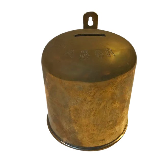 Israeli Brass Church Collection Box, 1920s For Sale