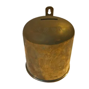 Israeli Brass Church Collection Box, 1920s