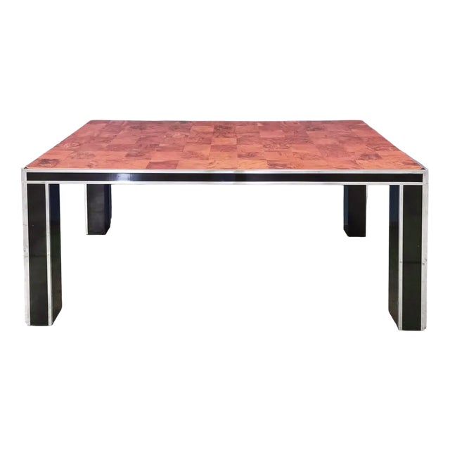 Vintage Walnut Rectangular Table, 1970s For Sale