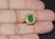 Certified Natural 2.15cts vs F Diamond Emerald 18k Solid Gold Ring Band, Size 6.75 For Sale - Image 10 of 12