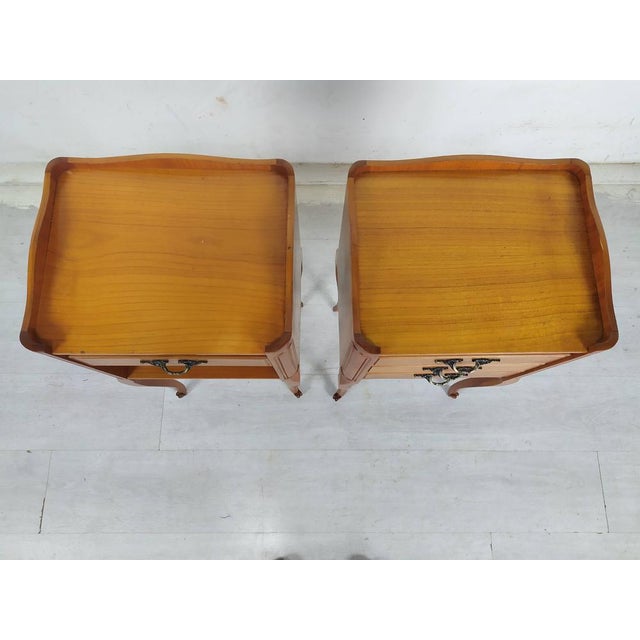 Louis XV Nightstands, 1970s, Set of 2 For Sale - Image 11 of 18