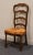 Late 20th Century Vintage Antique Country French Style Ladderback Dining Side Chair For Sale - Image 5 of 11