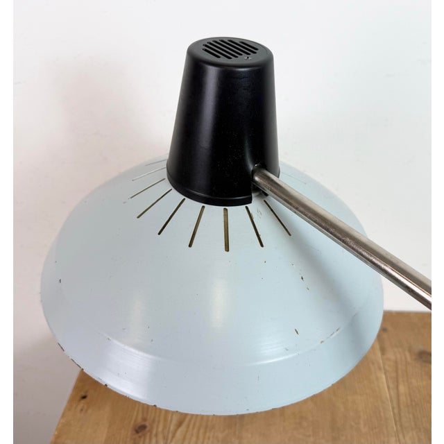Industrial Grey Factory Office Desk Lamp from Elektrosvit, 1970s For Sale - Image 9 of 18