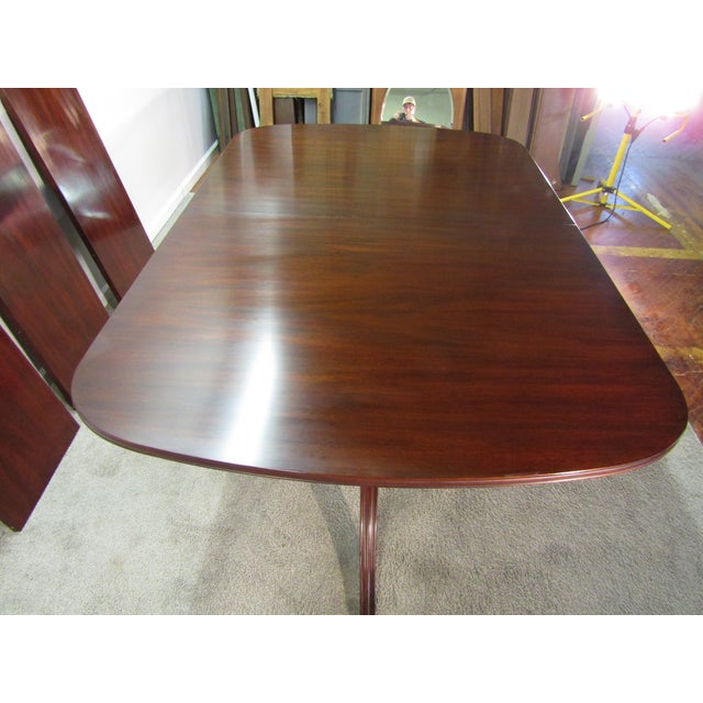 Henkel Harris Henkel Harris Solid Mahogany Dining Table For Sale - Image 4 of 10