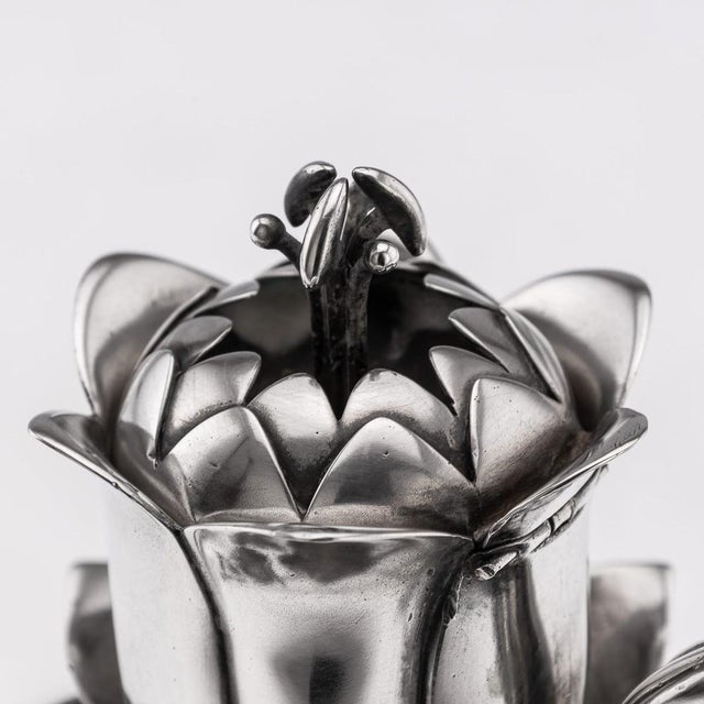 Antique 19th Century Victorian Silver & Clear Glass Claret Jug, 1884 For Sale - Image 11 of 18