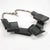 1980s Transparent Gray Lucite Geometric Bib Necklace For Sale - Image 5 of 8