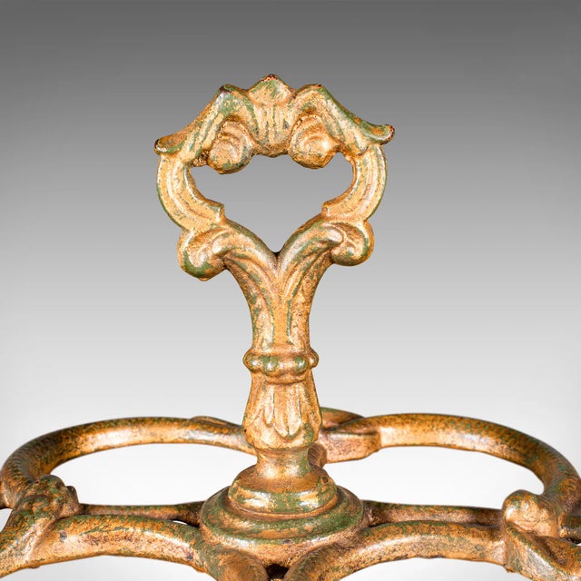 Metal 1860's Antique Gentleman's Stick Stand For Sale - Image 7 of 10