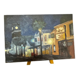 Sharon McGauley Original Signed Oil Painting "Captain Tony's" Tiny Painting Project