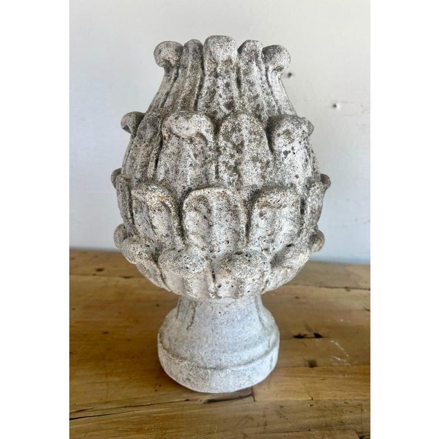 19th Century Pair of 19th C. Italian Stone Artichokes For Sale - Image 5 of 12
