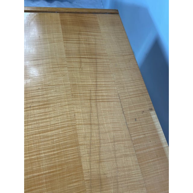 Wood Mid Century German Maple Vanity For Sale - Image 7 of 11