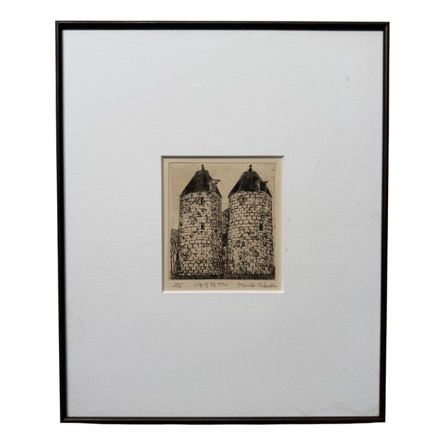 Kōichi Fukuoka, Nichitsu Academy Silo, 1970s, Etching For Sale