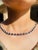 This is part of Chairish’s Fine Jewelry assortment. Blue Sapphire Necklace in 18K Gold studded with oval cut sapphire...