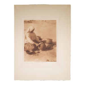 "The Papago Potter" Photogravure by Edward S. Curtis C. 1907