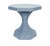 Wood Matthew Izzo Home - Octaviao Light Blue Rattan Reeded Octagonal Side Table For Sale - Image 7 of 7