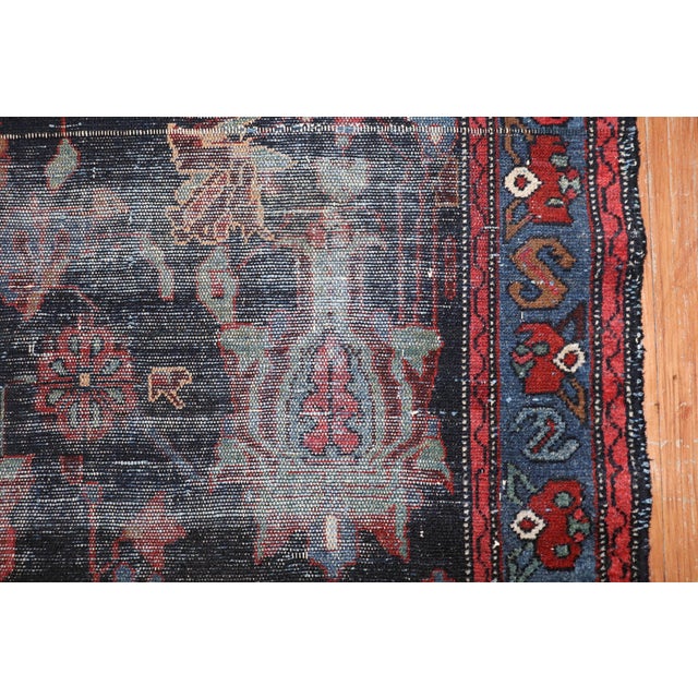 Early 20th Century Worn Distressed Zabihi Collection Persian Runner - 3'2" x 9'11" For Sale - Image 4 of 10
