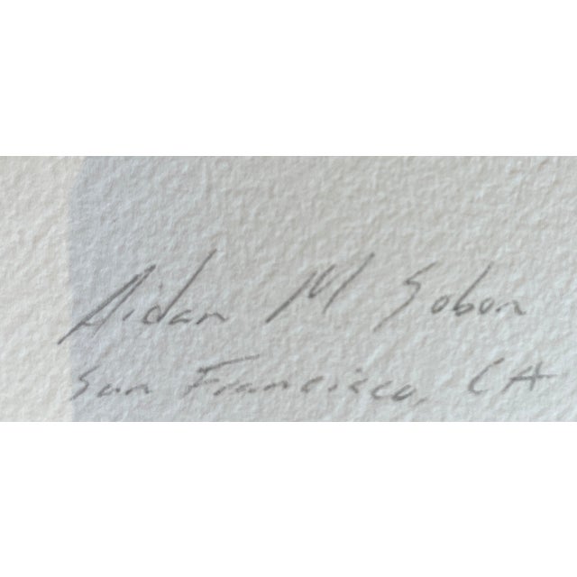 Paint Abstract Painting by San Francisco Artist Aidan Sobon For Sale - Image 7 of 7