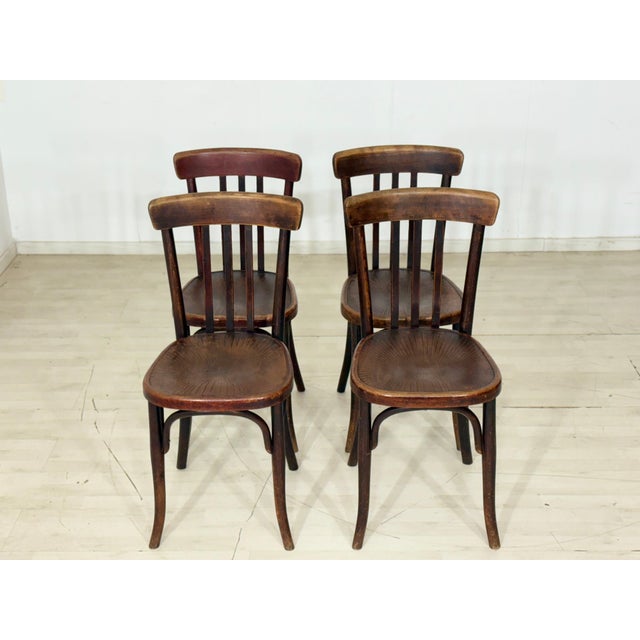 Oak Dining Chairs, Set of 4 For Sale - Image 4 of 11
