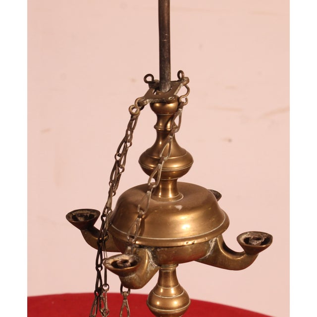 18th Century Bronze Oil Lamp, Spain For Sale - Image 3 of 11
