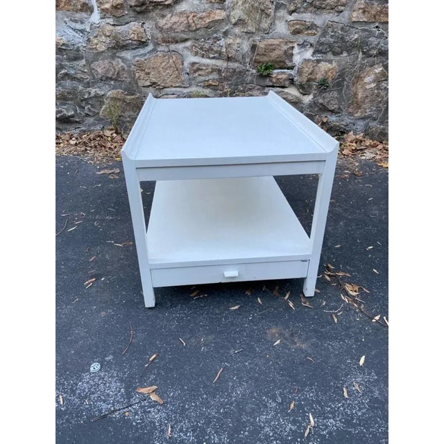 Mid-Century Modern Mid Century Nightstands with Drawer In The Style Of Tommi Parzinger - A Pair For Sale - Image 3 of 9