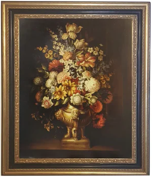 After Bosschaert, Flowers Still Life, 2009, Oil on Canvas, Framed