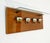 Metal Wall-Mounted Coat Rack with Glass Shelf and Brass Accessories, 1960s For Sale - Image 7 of 13