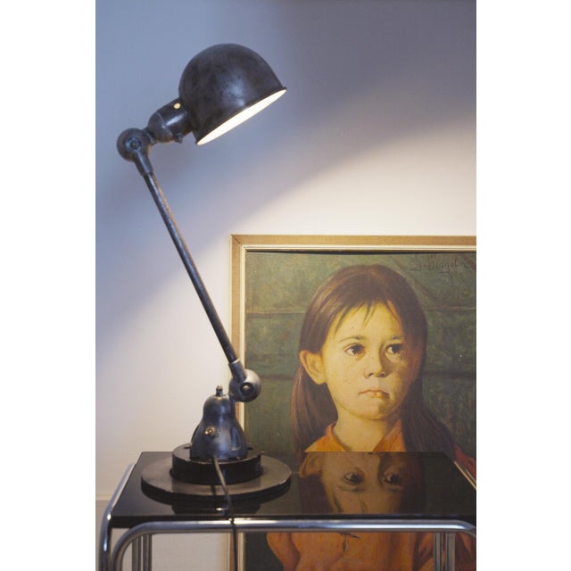 Silver Industrial Chrome Desk Lamp from Jieldé, 1950s For Sale - Image 8 of 18