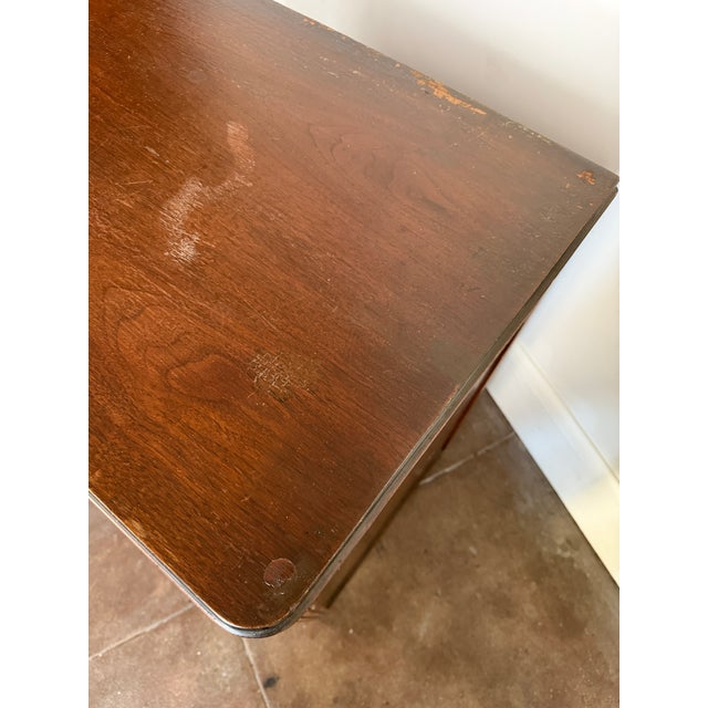 Vintage 1940's Art Deco Walnut and Brass Credenza For Sale In Los Angeles - Image 6 of 18