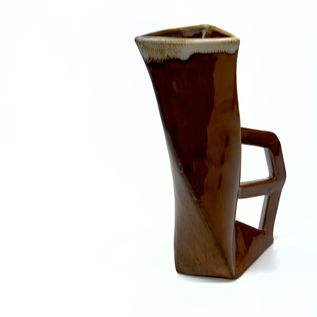 Modernist Style Artisanal Drip Glaze Pitcher by Anna Van Briggle, Signed For Sale In Miami - Image 6 of 10