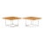 Milo Baughman for Thayer Coggin Style Mid Century Burlwood and Chrome Side Tables - Pair For Sale