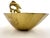 Metal Vintage 1960's Mid-Century Swimming Dolphins Brass Trinket Dish For Sale - Image 7 of 8