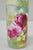 Early 20th Century Antique Nippon Hand Painted Pink Rose & Lake Scene Small Porcelain Cylinder Vase For Sale - Image 5 of 14