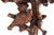 Antique 19th Century Black Forest Hand-Carved Wooden Cross With Birds and Acorns For Sale - Image 9 of 14