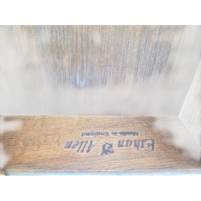1980s Ethan Allan Charter Oak Jacobean Bookshelf Hutch China Cabinet Display Curio For Sale - Image 15 of 15
