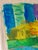 1980s 1980s Calman Shemi “Canopy #6” Monumental Textile Soft Painting, 64” X 48”, Signed For Sale - Image 5 of 12