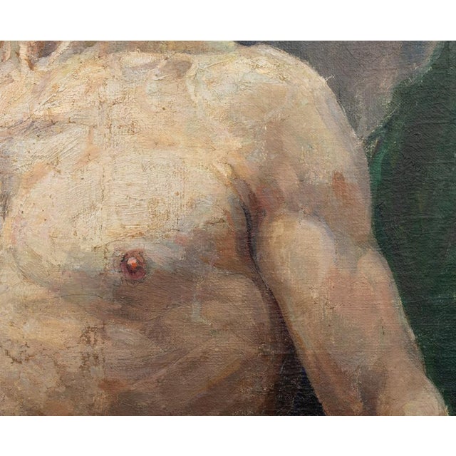 Aleksei Shovkunenko Nude Man Oil on Canvas For Sale In New York - Image 6 of 10