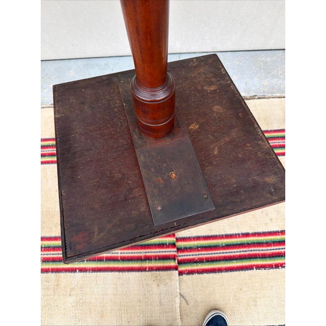 A Very Fine Chester County, Pa Cherry Federal Snake Leg Candle Stand, Circa 1790-1810 For Sale - Image 16 of 18