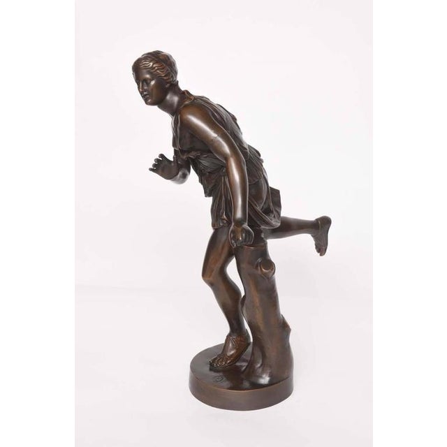 Large-Scale Bronze Sculpture of Atalanta, Goddess of Running by F. Barbedienne (1810-1892 ...