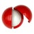 1970s Gianemilio Piero and Anna Monti, Mod. Lampira Red Sconce, Fontana Arte Italy For Sale
