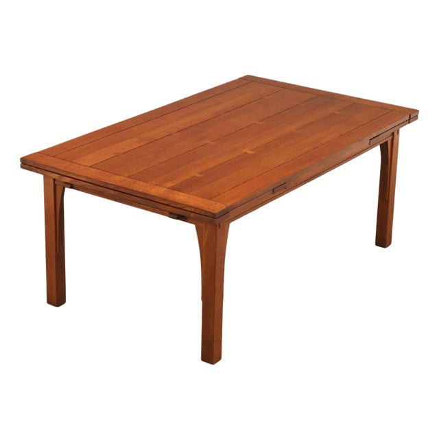 Stickley Mission Collection Oak Extendable Dining Table For Sale