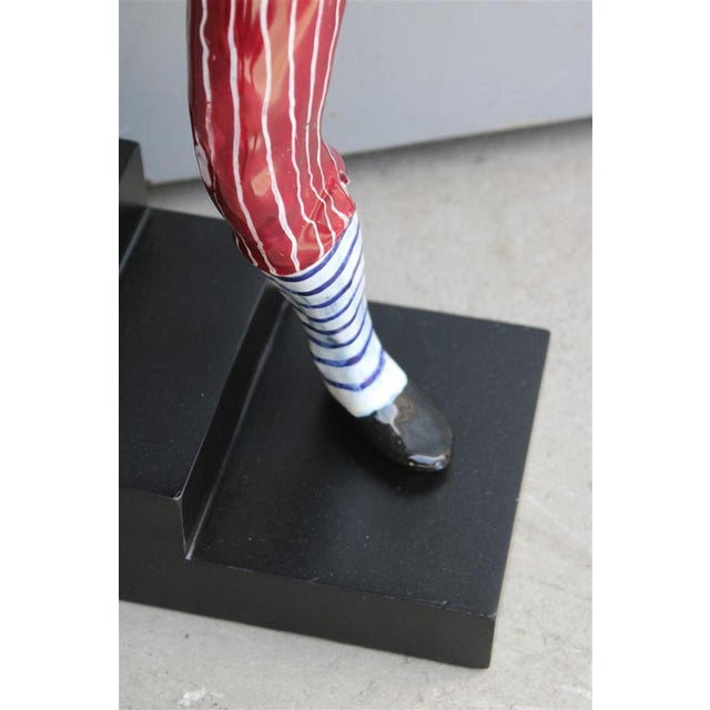 Pantalone Carnival Ceramic Sculptue by Otelo Rosa for Sanpolo Venezia For Sale - Image 13 of 16