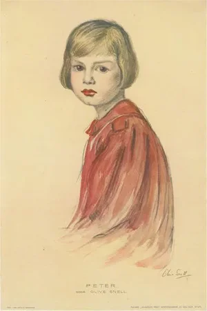 Olive Snell, Portrait of Peter, 1924, Lithograph on Paper