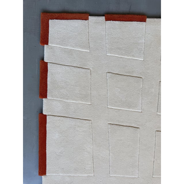 Modern Asymmetric Square Rug by Tisca Tiara, Austria For Sale - Image 6 of 18