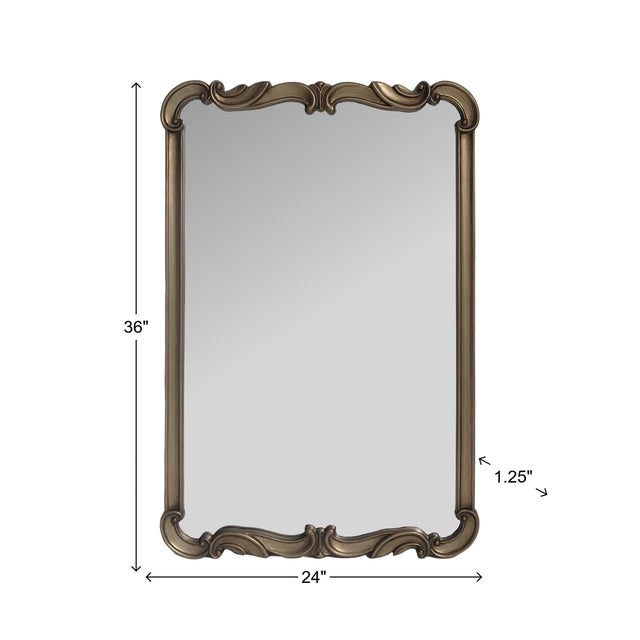 Asbille Antique Silver Wall Mirror For Sale - Image 9 of 9